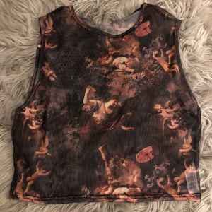 Renaissance Mesh Crop Top